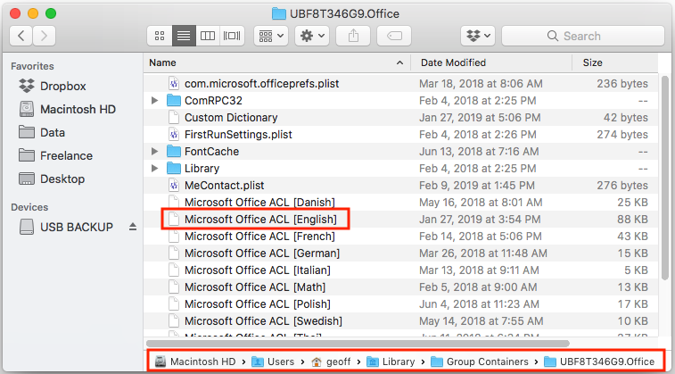 Location of the Mac autocorrect files