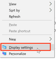 Computer display settings