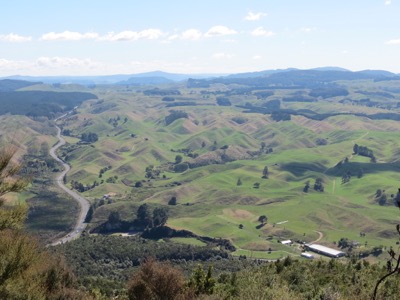 Rainbow mountain countryside