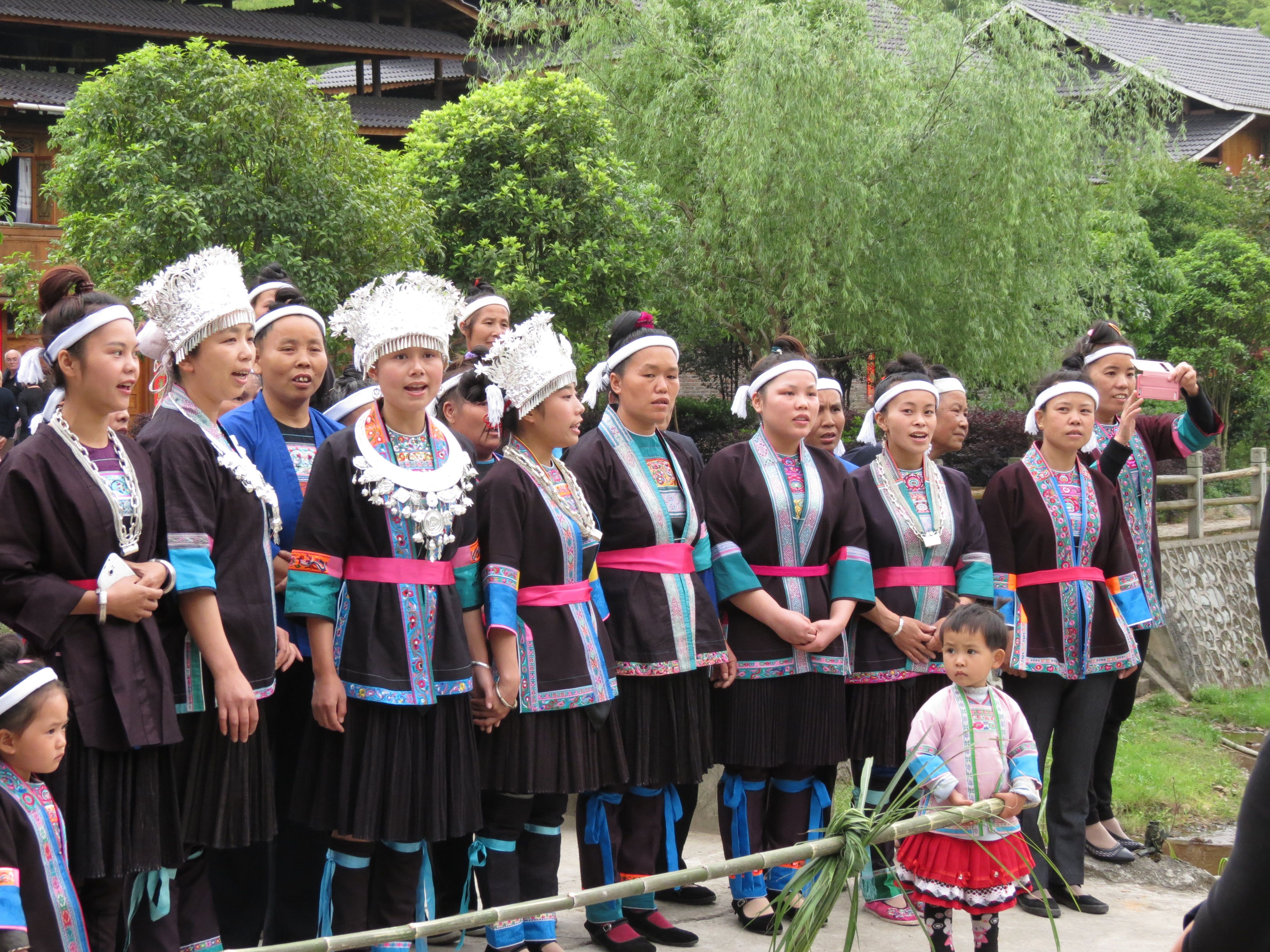 Miao village welcoming committee