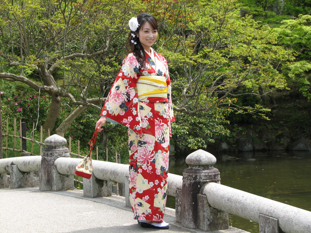 Girl with kimono