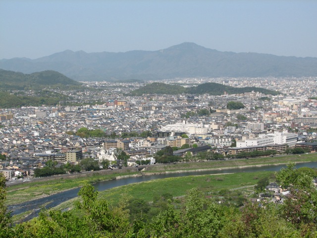 Kyoto from the Japanese macaque sanctuary