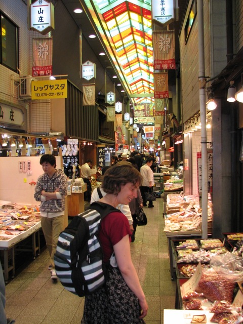 Browsing at the Nishiki market