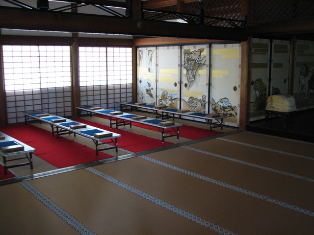 Tatami room at the Tenryu temple complex