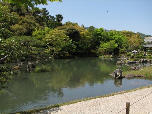 Lake at the Tenryu temple complex